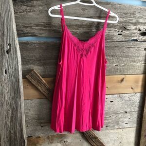 𝅺IN Every Story Plus Size X Pink, Lace, Tank top